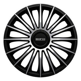 Hubcap Sparco Torino CS5 Black Silver 15" (4 uds) by Sparco, Trims - Ref: S3701398, Price: 40,75 €, Discount: %