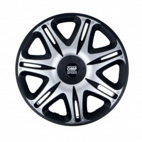 Hubcap OMP Ghost Speed Black Silver 13" (4 uds) by OMP, Trims - Ref: S3706775, Price: 36,11 €, Discount: %