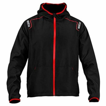 Hoodie Sparco S02405NR1S Black Windbreaker by Sparco, Jumpers, Hoodies & Sweatshirts - Ref: S3707450, Price: 40,90 €, Discoun...