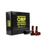 Set Porcas OMP 27 mm Vermelho 20 uds M12 x 1,25 de OMP, Parafusos, porcas e cravos de rodas - Ref: S37101560, Preço: 47,46 €,...