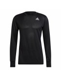 Camiseta de Manga Larga Hombre Adidas Own The Run Negro | Tienda24 Tienda24.eu