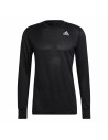 Camiseta de Manga Larga Hombre Adidas Own The Run Negro | Tienda24 Tienda24.eu