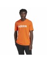 Herren Kurzarm-T-Shirt Adidas Essentials Embroidered Linear Orange | Tienda24 Tienda24.eu