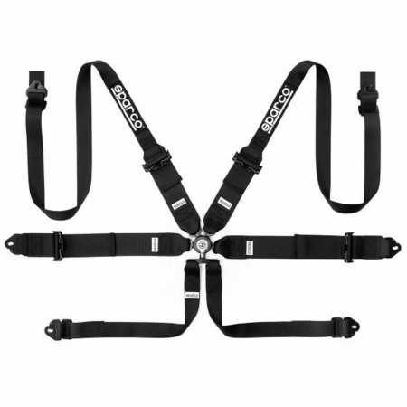 Harness with 6 fastening points Sparco Black by Sparco, Seat Belts - Ref: S3710787, Price: 227,27 €, Discount: %