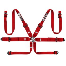 Harness with 6 fastening points Sparco Red by Sparco, Seat Belts - Ref: S3710788, Price: 229,83 €, Discount: %