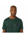 Men’s Short Sleeve T-Shirt Asics Big Logo Dark green | Tienda24 Tienda24.eu