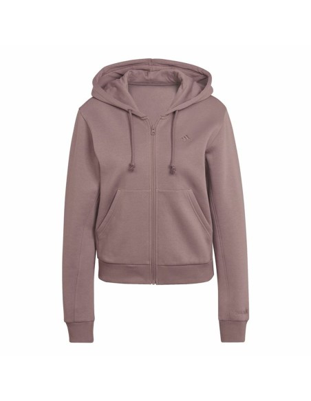 Felpa con Cappuccio e Cerniera Donna Adidas ALL SZN Fleece Caffè da Adidas, Donna - Ref: S64114455, Precio: 49,07 €, Descuent...