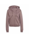 Women’s Zipped Hoodie Adidas ALL SZN Fleece Coffee | Tienda24 Tienda24.eu