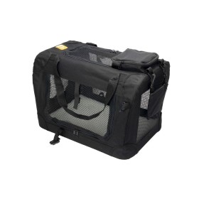 Pet Transport Cage PS1310BKM Black (Size M) by BigBuy Car, Cages - Ref: S37112506, Price: 55,37 €, Discount: %