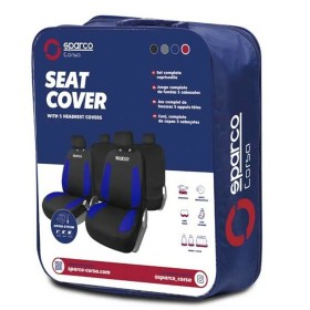 Conjunto de Capas para Assentos Sparco Strada Preto/Azul de Sparco, Capas para automóvel - Ref: S37113494, Preço: 50,52 €, De...