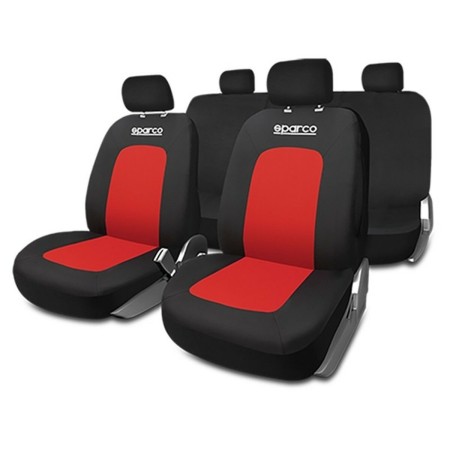 Sitzbezug-Set Sparco Sport Schwarz/Rot von Sparco, Autoplanen & Garagen - Ref: S37113503, Preis: 50,60 €, Rabatt: %