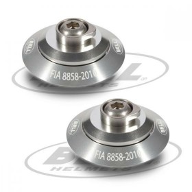 Set de clips para casco Bell HANS Plateado FIA 8858-2010 de Bell, Cascos - Ref: S37113554, Precio: 77,60 €, Descuento: %