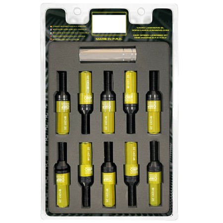 Kit de vissage OMP OMPS09971209 28 mm Jaune M12 x 1,25 | Tienda24 - Global Online Shop Tienda24.eu