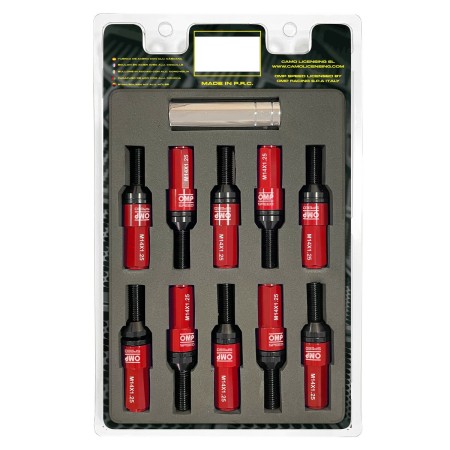 Kit de vissage OMP OMPS09971406 28 mm Rouge M14 x 1,25 | Tienda24 - Global Online Shop Tienda24.eu