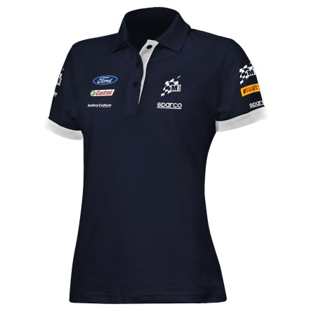 Short Sleeve Polo Shirt Sparco S013007MSBM4XL Navy Blue Lady XL | Tienda24 - Global Online Shop Tienda24.eu