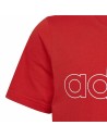 T shirt à manches courtes Enfant Adidas Essentials Rouge | Tienda24 Tienda24.eu