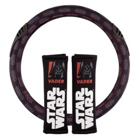 Housse pour volant + Coussinets pour ceinture Star Wars Darth Vader Universel Noir 3 Pièces de Star Wars, Volants et essieux ...