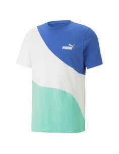 Maglia a Maniche Corte Uomo Puma Power Cat Azzurro da Puma, Camicie e T-shirt sportive - Ref: S64114735, Precio: 34,01 €, Des...