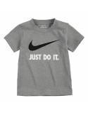 Camiseta de Manga Corta Infantil Nike Swoosh Jdi Ss Gris | Tienda24 Tienda24.eu