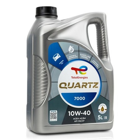 Auto-Motoröl Total Quartz 7000 10W40 5 L von Total, Motoröle für Autos - Ref: S37114312, Preis: 34,86 €, Rabatt: %