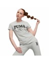 Camisola de Manga Curta Puma Squad Graphicc Tlight Cinzento claro (XS) | Tienda24 Tienda24.eu