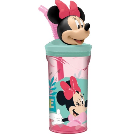 Copo com Palhinha Minnie Mouse CZ11337 Cor de Rosa 360 ml 3D | Tienda24 - Global Online Shop Tienda24.eu