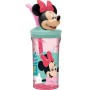 Cup with Straw Minnie Mouse CZ11337 Pink 360 ml 3D by Minnie Mouse, Water bottles - Ref: S37114569, Price: 9,69 €, Discount: %