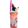 Bicchiere con Cannuccia Minnie Mouse CZ11337 Rosa 360 ml 3D di Minnie Mouse, Bottiglie d'acqua - Rif: S37114569, Prezzo: 9,69...