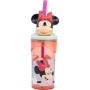 Cup with Straw Minnie Mouse CZ11337 Pink 360 ml 3D by Minnie Mouse, Water bottles - Ref: S37114569, Price: 9,69 €, Discount: %