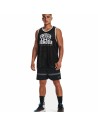 Basketball shirt Under Armour Baseline Black | Tienda24 Tienda24.eu