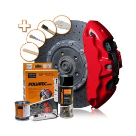 Conjunto de pintura Foliatec 2160 RACING Pinças de Travão 3 Peças Vermelho Foliatec - 1