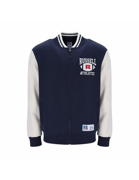 Casaco de Desporto para Homem Russell Athletic Bomber Ty Azul Marinho | Tienda24 Tienda24.eu