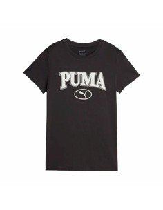 Camisola de Manga Curta Mulher Puma Classics Logo Tee Preto | Tienda24 Tienda24.eu