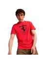 Camisola de Manga Curta Homem Puma Ferrari Race Tonal B Vermelho | Tienda24 Tienda24.eu