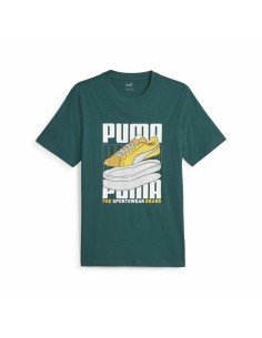 Maglia a Maniche Corte Uomo Puma Graphiccs Sneaker Verde da Puma, Uomo - Ref: S64121136, Precio: 24,39 €, Descuento: %