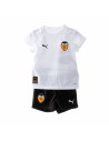 Conjunto de Desporto para Bebé Puma Valencia CF Branco Preto | Tienda24 Tienda24.eu