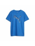 Child's Short Sleeve T-Shirt Puma Active Sports Graphic Blue | Tienda24 Tienda24.eu