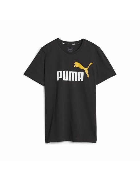 Camiseta de Manga Corta Infantil Puma Ess+ 2 Col Logo Negro | Tienda24 Tienda24.eu