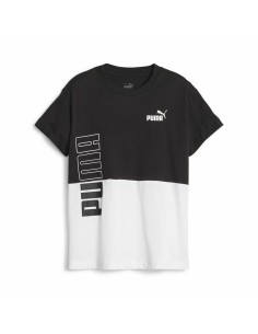 Maglia a Maniche Corte per Bambini Puma Power Colorblock Bianco Nero da Puma, Bambino - Ref: S64121246, Precio: 24,39 €, Desc...