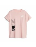 Maglia a Maniche Corte per Bambini Puma Power Colorblock Salmone da Puma, Bambino - Ref: S64121247, Precio: 24,39 €, Descuent...