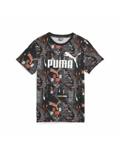 Camisola Infantil Puma Ess Logo Croppedo Preto | Tienda24 Tienda24.eu