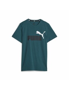 Maglia a Maniche Corte per Bambini Puma Ess+ 2 Col Logo Verde scuro da Puma, Bambino - Ref: S64121252, Precio: 18,53 €, Descu...