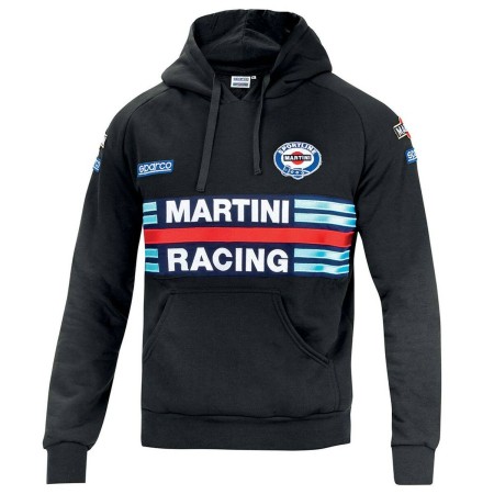 Felpa con Cappuccio Sparco Martini Racing	 Nero XXXL di Sparco, Felpe e maglioni - Rif: S37115605, Prezzo: 92,60 €, Sconto: %