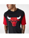 Camisola de Manga Curta Homem New Era NBA Colour Insert Chicago Bulls Preto | Tienda24 Tienda24.eu