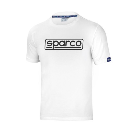 Camisola de Manga Curta Homem Sparco FRAME Branco de Sparco, T-shirts - Ref: S37116014, Preço: 35,02 €, Desconto: %