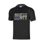 Camisola de Manga Curta Homem Sparco 1977 Preto M de Sparco, T-shirts - Ref: S37116022, Preço: 35,02 €, Desconto: %