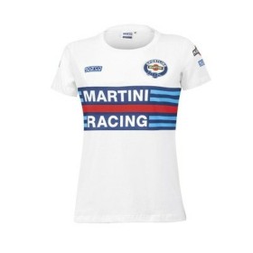 T-shirt à manches courtes femme Sparco Martini Racing Blanc de Sparco, T-shirts - Réf : S37116026, Prix : 0,00 €, Remise : %