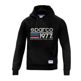 Polar com Capuz Homem Sparco 1977 Preto M de Sparco, Jerseys e camisolas temáticas - Ref: S37116049, Preço: 62,84 €, Desconto: %