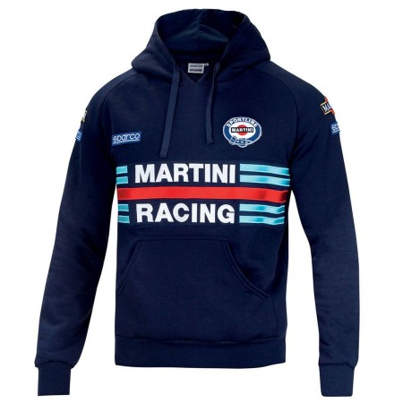 Sweat à capuche homme Sparco Martini Racing Bleu Bleu foncé XXXL de Sparco, Pulls, pulls à capuches et sweatshirts - Réf : S3...