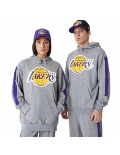 Felpa con Cappuccio Unisex New Era LA Lakers NBA Colour Block Grigio da New Era, Uomo - Ref: S64121604, Precio: 63,38 €, Desc...